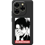 Чорний чохол BoxFace Blackview Shark 9 Attack On Titan - Ackerman