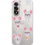 Прозорий чохол BoxFace OnePlus Nord 5 с 3D-глазками Mouse