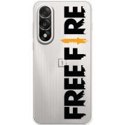 Прозорий чохол BoxFace OnePlus Nord 5 Free Fire Black Logo