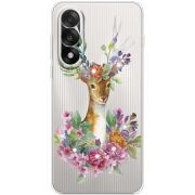 Чохол зі стразами OnePlus Nord 5 Deer with flowers