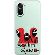 Прозорий чохол BoxFace OnePlus Nord CE5 siquid game люди в красном