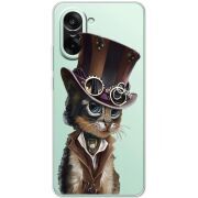 Прозорий чохол BoxFace OnePlus Nord CE5 Steampunk Cat