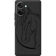 Чорний чохол BoxFace OnePlus Nord CE5 Horse