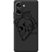 Чорний чохол BoxFace OnePlus Nord CE5 Skull and Roses
