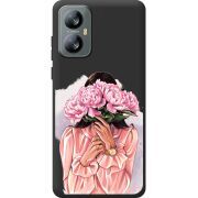 Прозорий чохол BoxFace Blackview A52 Девушка с Пионами