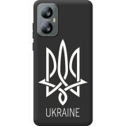 Чорний чохол BoxFace Blackview A52 Тризуб монограмма ukraine