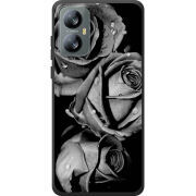 Чохол BoxFace Blackview A52 Pro Black and White Roses