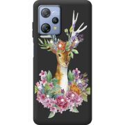 Чохол зі стразами Blackview A53 Pro Deer with flowers