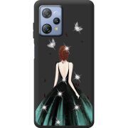 Чохол зі стразами Blackview A53 Pro Girl in the green dress