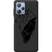 Чорний чохол BoxFace Blackview A53 Pro Wolf and Raven