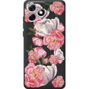 Прозорий чохол BoxFace Oukitel C53 Peony Watercolor Style