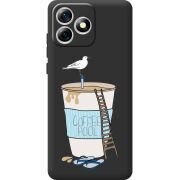 Прозорий чохол BoxFace Oukitel C53 Segull in Cofee Pool