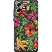 Прозорий чохол BoxFace Oukitel C53 Tropical Flowers