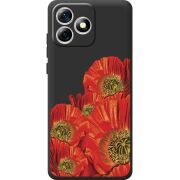 Прозорий чохол BoxFace Oukitel C53 Red Poppies