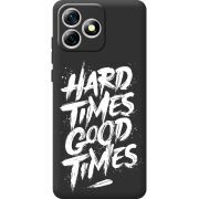 Чорний чохол BoxFace Oukitel C53 Hard Times Good Times