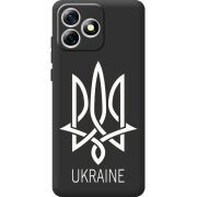 Чорний чохол BoxFace Oukitel C53 Тризуб монограмма ukraine