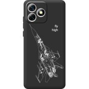 Чорний чохол BoxFace Oukitel C53 Військовий літак