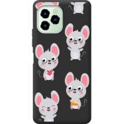 Прозрачный чехол BoxFace Oukitel C21 Pro с 3D-глазками Mouse