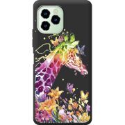 Прозрачный чехол BoxFace Oukitel C21 Pro Colorful Giraffe