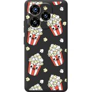 Прозорий чохол BoxFace Oukitel C50 с 3D-глазками Popcorn