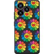 Прозорий чохол BoxFace Oukitel C50 Hippie Flowers