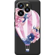 Чохол зі стразами Oukitel C50 Pink Air Baloon