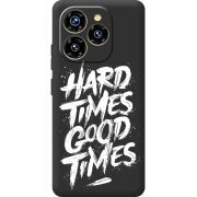 Чорний чохол BoxFace Oukitel C50 Hard Times Good Times