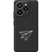 Чорний чохол BoxFace Oukitel C50 Paper Plane