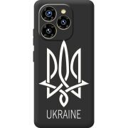 Чорний чохол BoxFace Oukitel C50 Тризуб монограмма ukraine