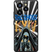 Чорний чохол BoxFace Oukitel C50 Привид Києва в дії