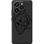 Чорний чохол BoxFace Oukitel C50 Skull and Roses