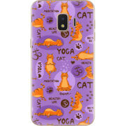 Чехол Uprint Samsung J260 Galaxy J2 Core Yoga Cat