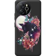 Чохол зі стразами Blackview Shark 8 Cat in Flowers