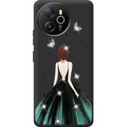 Чохол зі стразами Blackview Shark 8 Girl in the green dress