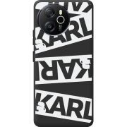 Чорний чохол BoxFace Blackview Shark 8 White Karl