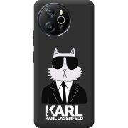 Чорний чохол BoxFace Blackview Shark 8 Cat in Black