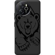 Чорний чохол BoxFace Blackview Shark 8 Grizzly Bear