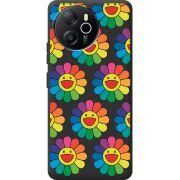 Прозорий чохол BoxFace Blackview Oscal Tiger 12 Hippie Flowers