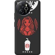 Чорний чохол BoxFace Blackview Oscal Tiger 12 RedWhite Coffee