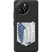 Чорний чохол BoxFace Blackview Oscal Tiger 12 Атака Титанов Крылья Свободы