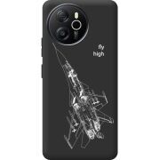 Чорний чохол BoxFace Blackview Oscal Tiger 12 Військовий літак