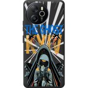 Чорний чохол BoxFace Blackview Oscal Tiger 12 Привид Києва в дії