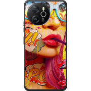 Чохол BoxFace Blackview Oscal Tiger 12 Yellow Girl Pop Art