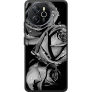 Чохол BoxFace Blackview Oscal Tiger 12 Black and White Roses
