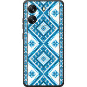 Чохол BoxFace Blackview Oscal Flat 1C Блакитний Орнамент