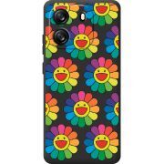 Прозорий чохол BoxFace Blackview Oscal Flat 1C Hippie Flowers