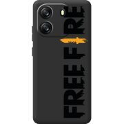 Прозорий чохол BoxFace Blackview Oscal Flat 1C Free Fire Black Logo