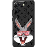 Чорний чохол BoxFace Blackview Oscal Flat 1C looney bunny