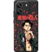 Чорний чохол BoxFace Blackview Oscal Flat 1C Атака Титанов Леви