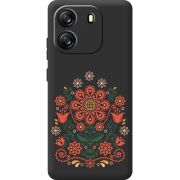Чорний чохол BoxFace Blackview Oscal Flat 1C Ukrainian Ornament